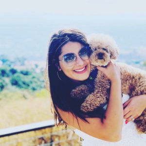 photo of Bianka with a poodle